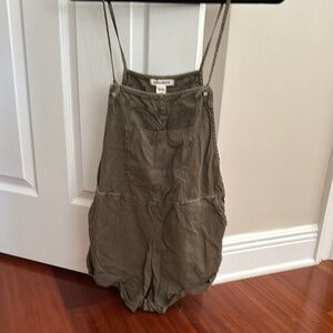 Olive Green Billabong Overalls